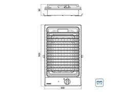 Cooktop Elétrico Tramontina Dominó BBQ IX 30 220 V - 1