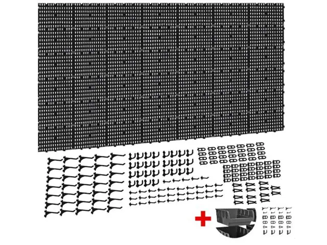 Painel Ferramentas Organizador Perfurado 207x104  Brindes-Preto