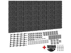 Painel Ferramentas Organizador Perfurado 207x104  Brindes-Preto - 0