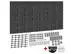 Painel Ferramentas Organizador Perfurado 207x104  Brindes-Preto - 0