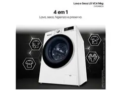 Lava e Seca LG VC4 14kg Branca AI DD CV5014WC4 110V - 7