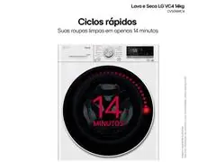 Lava e Seca LG VC4 14kg Branca AI DD CV5014WC4A 220V - 5