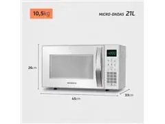 Micro-ondas Mondial 21L MO-01-21-W Branco 220V - 5