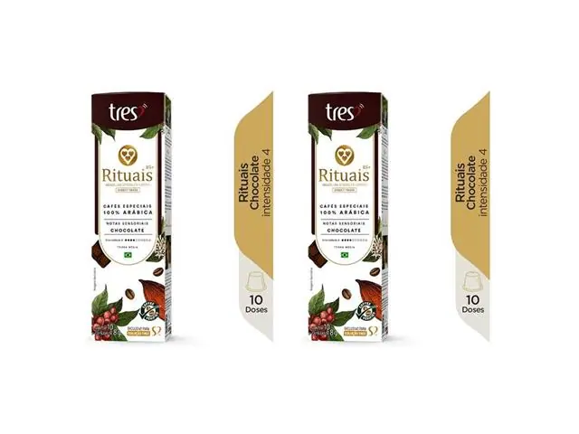 20 Cápsulas Três Corações Rituais Chocolate – Espresso Aromatizado