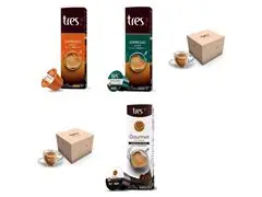 Kit Espresso 3 Corações: Ameno, Pleno e Gourmet + 2 Xícaras