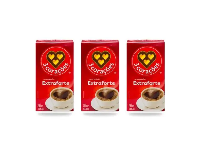 Combo 3 Cafés 3 Três Corações Extraforte 500g Torrado e Moído a Vácuo