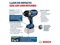 Chave de Impacto Bosch Gds 18V-1000 sem Bateria - 7