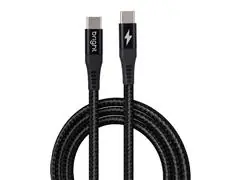 Cabo USB-C BRIGHT Preto 3A 1 Metro