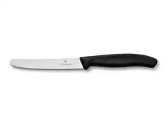 Faca para tomate e pão com ponta arredondada Victorinox 10 cm - 0