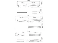 Jogo Facas Tramontina Inox 6 peças Plenus Misto - 5