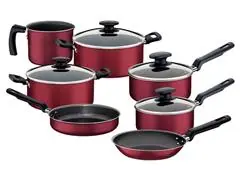 Jg de Panelas Aluminio Tramontina Loreto Vermelho 7 Pcs - 4