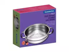 Cozi-Vapore Tramontina Allegra Aço Inox Ø 20CM - 1