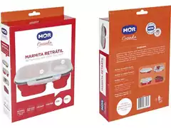 Marmita Retrátil Retangular MOR com Talher - 4