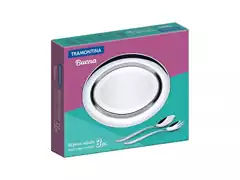 Jogo para Salada Tramontina Buena Inox 3 Peças - 1