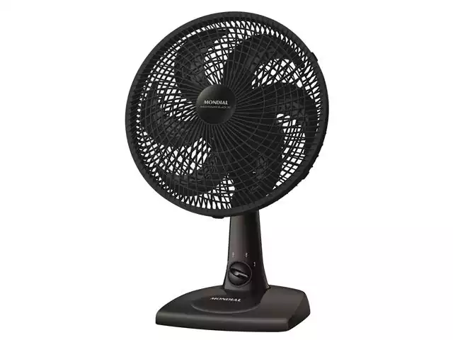 Ventilador de Mesa Mondial Maxi Power Preto 30cm