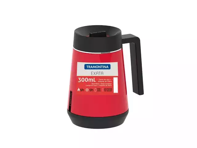 Bule Térmico Exata Tramontina com Infusor Vermelho 300mL