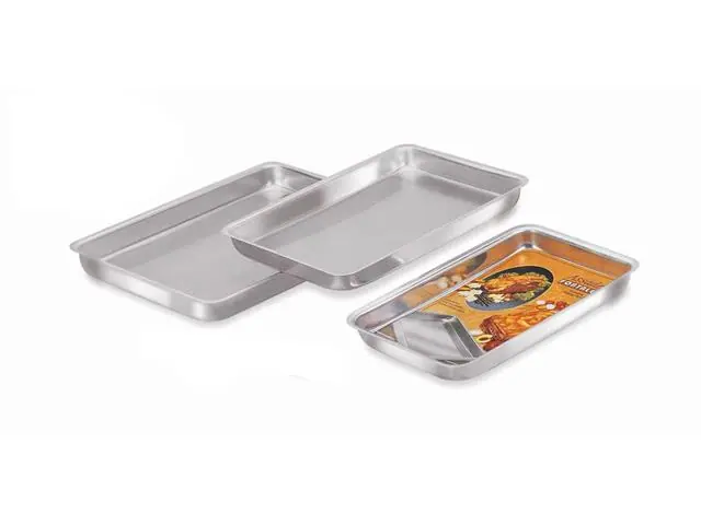 Kit Fortaleza de Assadeiras Retangulares 3 Peças