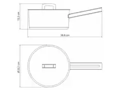 Panela em Aço Inox Tramontina Brava 20cm - 1