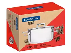 Caçarola Rasa em Aço Inox Tramontina Brava 24cm - 2