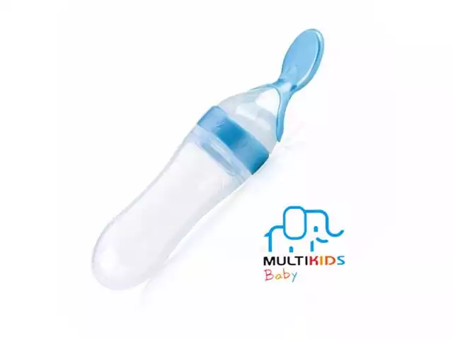 Colher Dosadora Multikids para Papinha Funny Meal Azul