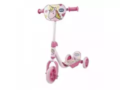 Patinete Infantil MOR Unicórnio Rosa com 3 Rodinhas