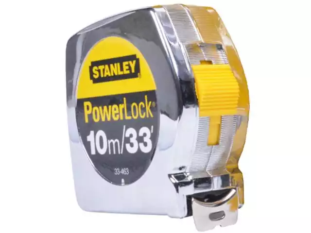 Trena Powerlock Stanley com Caixa Metálica 10M