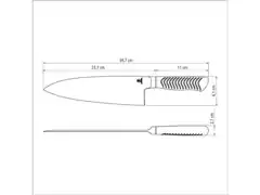 Faca Deba Tramontina Sushi Inox 8" - 3