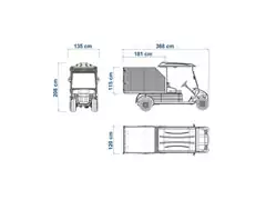 Veículo Utilitário Elétrico Elettro Tramontina 250CE AC 5KW 48V 6,7HP - 5