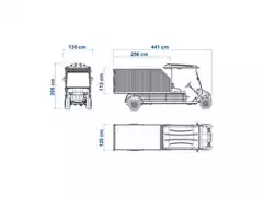 Veículo Utilitário Elétrico Elettro Tramontina 320CE AC 5KW 48V 6,7HP - 4