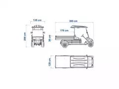 Veículo Utilitário Elétrico Elettro Tramontina 250CM AC 5KW 48V 6,7HP - 4