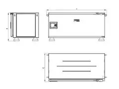 Caixa para Ferramentas Tramontina Pickup Box Azul 50 x 100 x 50 cm - 2