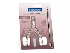 Kit Básico para Cutículas Tramontina em Aço Inox 2 Peças - 1