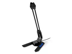 Microfone Gamer Multilaser Warrior Olier PH255 USB LED Azul