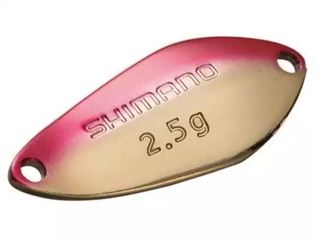 Isca Cardiff Shimano Tipo Colher 61T 2.5G Ouro e Rosa