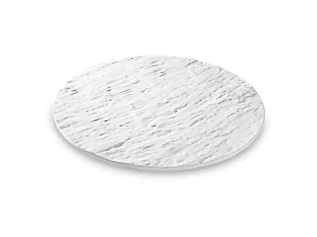 Tabua Redonda Brinox para Servir Stone Branca Ø40,5cm