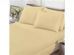 Jogo de Cama Casal Buettner Basic Liso Amarelo 3 Peças - 0