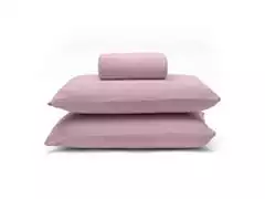 Jogo de Cama Casal Buettner Basic Liso Rose Blush 3 Peças - 0