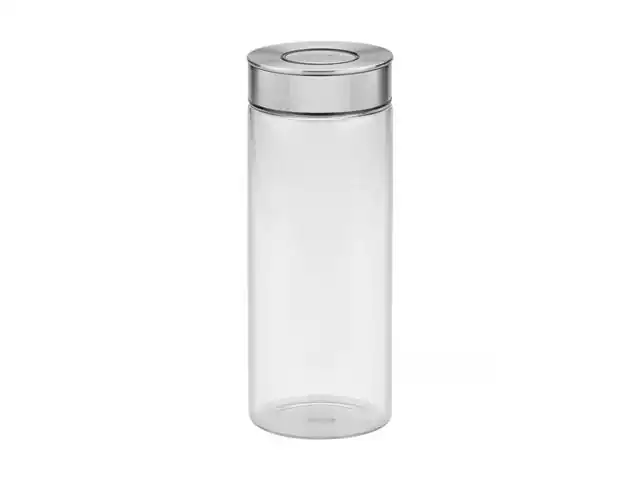 Pote de Vidro Tramontina Purezza com Tampa de Aço Inox 10cm 1,8 Litros