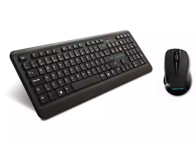 Combo Teclado e Mouse Sem Fio Movitec Preto