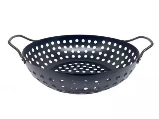 Panela Wok para Grelhar na Churrasqueira Prana Antiaderente 28CM