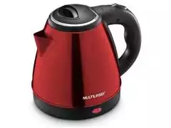 Chaleira Elétrica Multilaser Inox Led 1,8 Litros Vermelha - 1