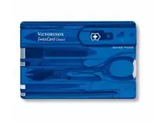 SwissCard Victorinox Classic Translúcido Azul - 1