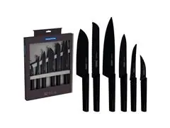 Jogo de Facas Tramontina Nygma Cabos Texturizados Preto 6 Peças - 5
