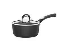 Panela Tramontina Mônaco Antiaderente Preto com Tampa de Vidro 18CM - 2