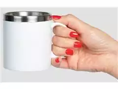 Caneca em Aço Inox com Poliestireno 300ML - 2