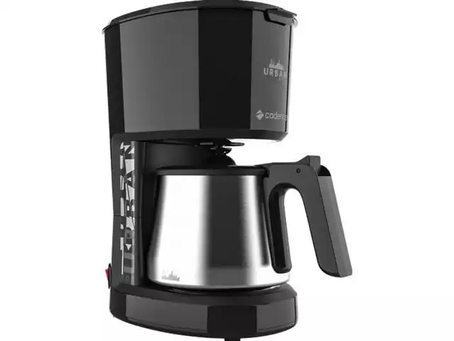 Cafeteira Elétrica Cadence Urban Pop Inox Preta