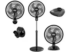 Ventilador 3 em 1 WAP Rajada Turbo W130 50cm 5 Pás Preto - 4