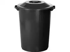 Lixeira Plasvale Recycle Preta 62 Litros - 0