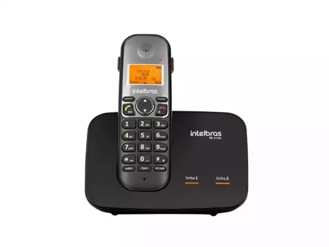 Telefone sem fio Intelbras TS 5150 Preto