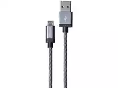 Cabo com Conector Philips Tipo USB para Micro USB Prata 120CM